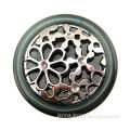Ornate Combination Button with Filigree ABS Accessories, Tunnel Shank at Back, Fashionable Design